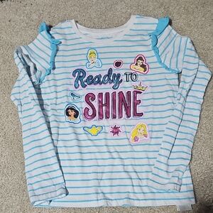 Disney Princess Long Sleeve Shirt - Blue and White